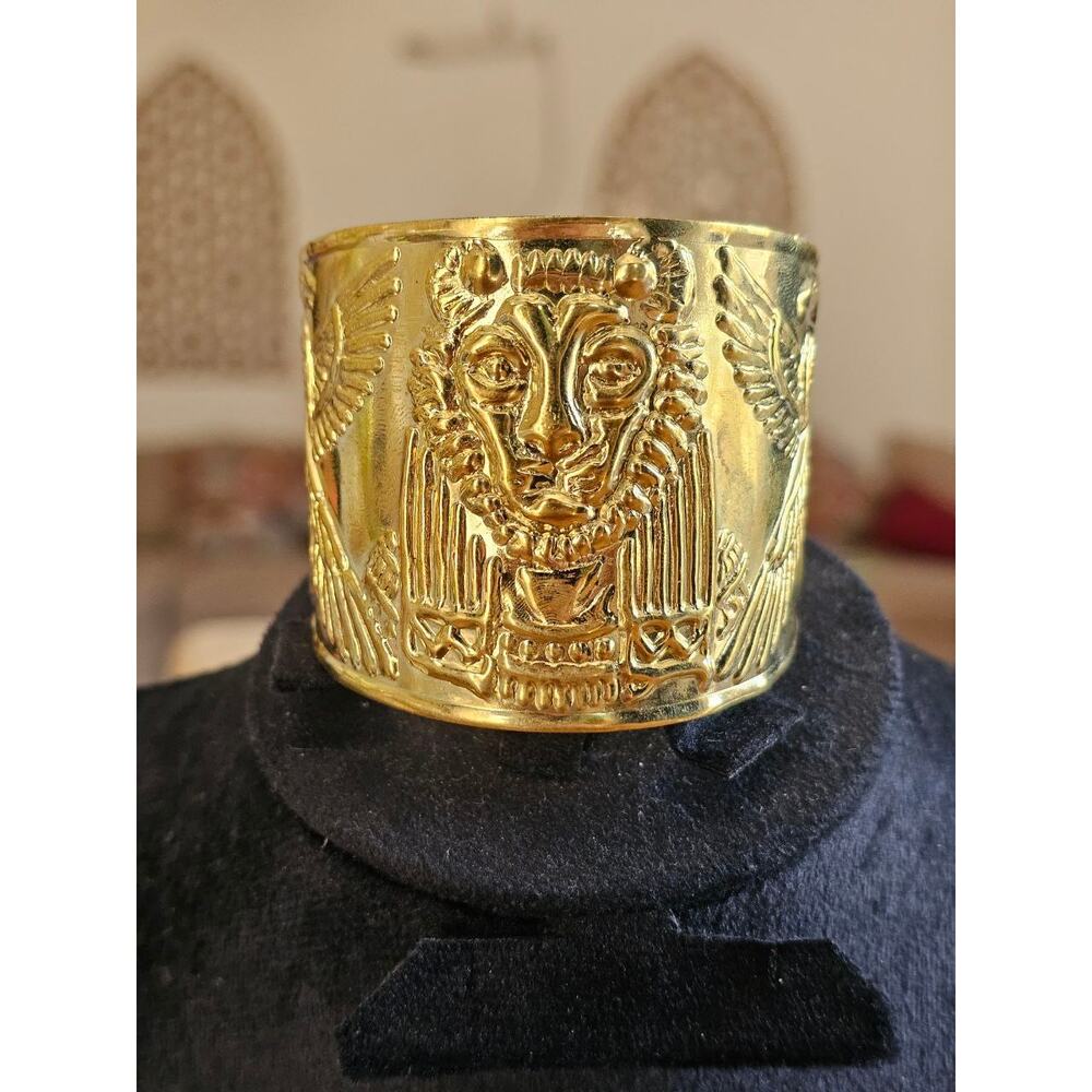 Handmade Warrior Cuff – Sekhmet & Isis Protection